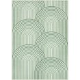 thumbnail image 7 of RUG ROBOT 4'x6' Abstract Washable Rugs, Non Slip Ultra-Thin Soft Area Rugs for Living Room, Bedroom, Dining Room, Boho Mid Century Modern Colored Indoor Rainbow Carpet, Green, 7 of 7