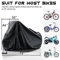 thumbnail image 5 of NAIZEA waterproof polyester with PU and UV coating Adult Tricycle Trike Bicycle Cover for Outdoor Storage ,Waterproof Dust Wind Proof , 75"Lx30"Wx44"H, 5 of 9