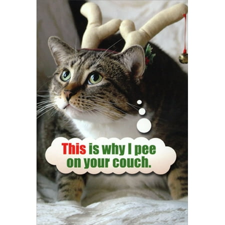 Nobleworks Pee On Couch Cat Humorous / Funny Christmas