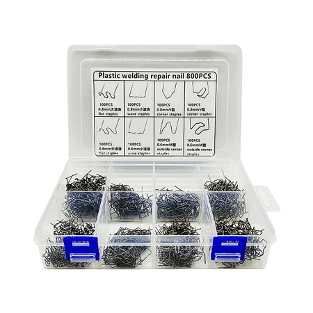 

800PCS Auto Hot Staples with Storage Box for Car Welding Repairing Kit