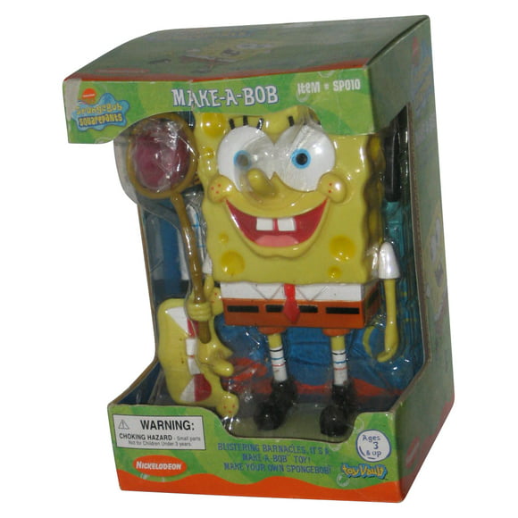 Spongebob Pantalons Carrés Make-A-Bob (2002) Toy Vault Figure - (Emballage Endommagé)