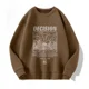 thumbnail image 3 of Ropa para hombre Sudaderas gráficas para hombre Sudadera sin capucha Cuello redondo Cuello redondo Top negro Jersey Otoño Ropa de calle Nuevo en No Brand, 3 of 5