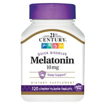 21st Century Quick Dissolve Melatonin, Cherry, 10 mg, 120 Tablets