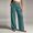 Sky Blue women wide leg pants a1, variant on Usloyux Women's Wide Leg High Waisted Flowy Palazzo Pants with Elastic Waistband Casual Summer Beach Workwear Trousers, Blue S