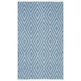 thumbnail image 6 of SAFAVIEH Montauk Kimberlyn Geometric Diamond Cotton Area Rug, Blue/Ivory, 2'3" x 3'9", 6 of 9