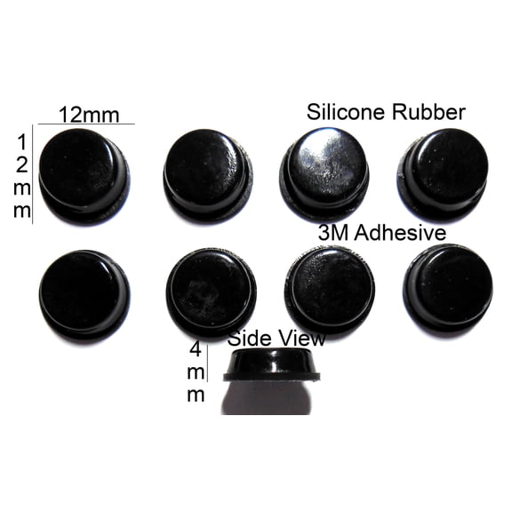 VATH Self Adhesive Silicone Rubber Feet 12mm(L) x 12mm(W) x 4mm(H) 8pcs [RB233]