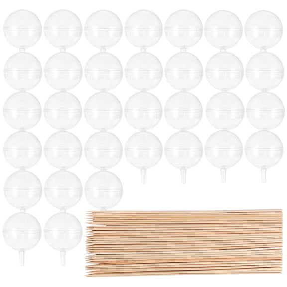 AURARMLET 100Pcs Transparent Acrylic Chocolate Bouquet Holders for Crafts, Cake Decoration, Party Supplies, and Making