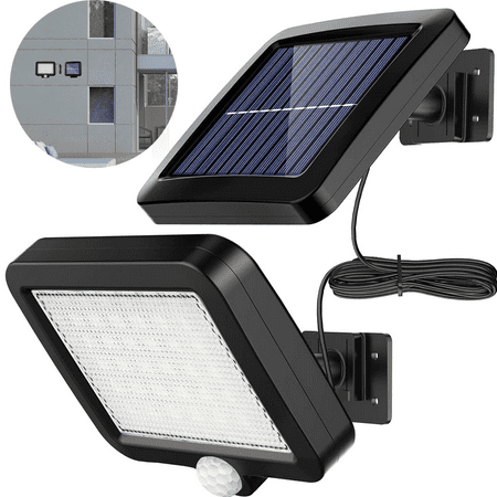 Lampe solaire d'extérieur, lampes de sécurité solaires à LED pour l'extérieur  avec détecteur de mouvement, lampes à capteur de mouvement à LED à batterie  de grande capacité