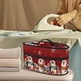 thumbnail image 2 of HELLHERO Handheld Steamer Iron Storage Bag Christmas Penguin Gift Pattern Durable Handheld Travel Steamer Organizer Fits Traveling Outing, Case Only, 2 of 6