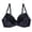 Black, variant on Color-Block Bras for Women Push Up Bra Adjustable Shoulder Strap Large Size Bra for Daily