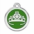 thumbnail image 3 of K9 Palace RedDingo Étiquette d'Identité pour Animaux en Émail, Petit, Couronne, Vert, 3 of 4