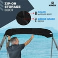 thumbnail image 6 of Knox C41BLK Fishing 4-Bow Bimini Top Universal Replacement Canvas Cover, Black, 6 of 7