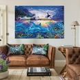 thumbnail image 3 of Blue Ocean Lassen Ocean View Sea Animals Coral Reef Poster Canvas Wall Art Poster Decorative Print Picture Artworks Posters 20x30inch(50x75cm), 3 of 6