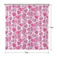 thumbnail image 5 of Pink Breast Cancer and Love Shower Curtain 72"x72" ,Bathroom Decorative Shower Curtains Set with 12 Hooks,Modern Waterproof Washable Shower Curtain, 5 of 6