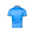 thumbnail image 3 of Sunloudy Hombres Verano Slim Fit Camisa, Contraste Color Solapa Manga Corta Casual Tops para Novio, Marido, Padre Sunloudy moda, 3 of 6