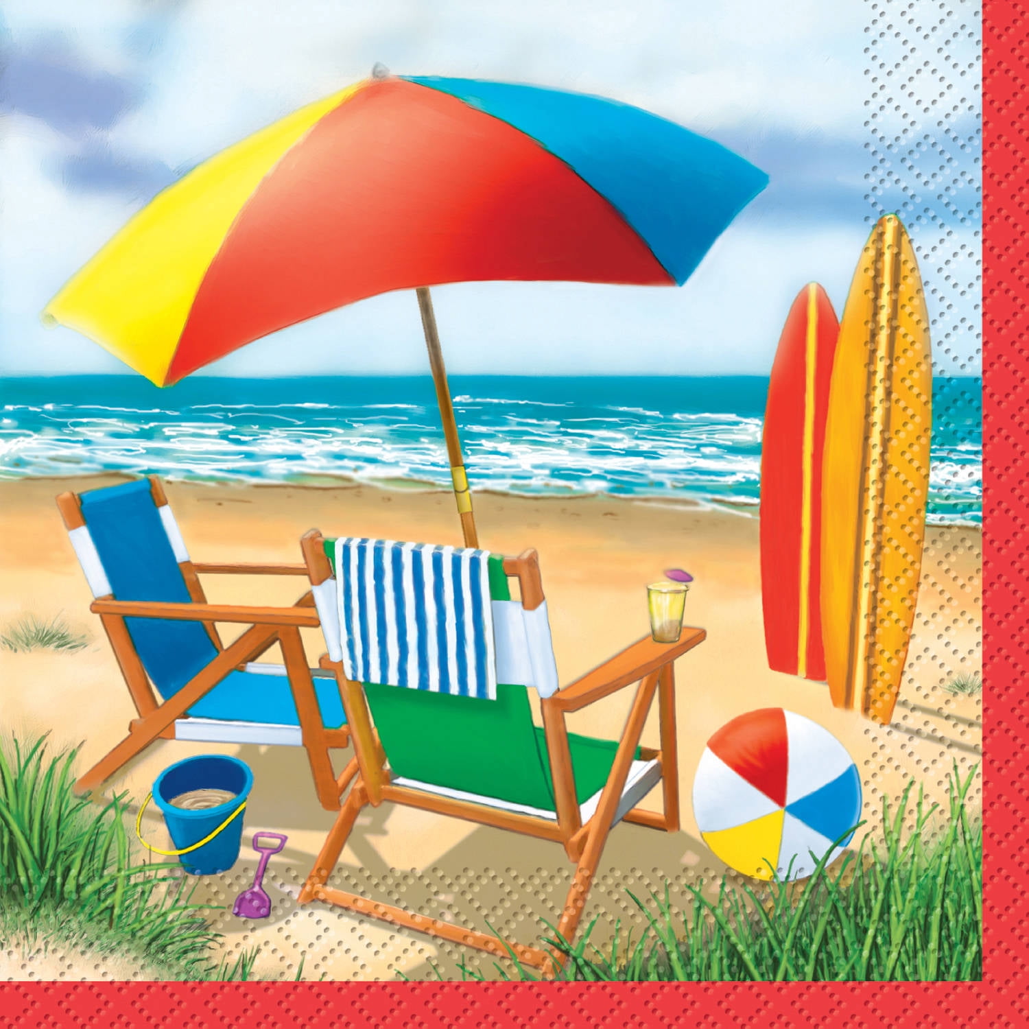 Beach Blast Summer Cocktail Napkins, 24ct by Unique Industries