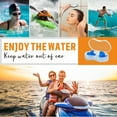 thumbnail image 5 of Swimming Earplugs , 3 Pairs, Silicone Comfortable Earbuds with Storage Case for Adults, Children Prevent Swimmer`s Ear(Blue/Green/Orange-L), 5 of 8