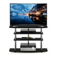 thumbnail image 5 of Furinno Frans Turn-N-Tube 4-Tier TV Stand for TV up to 46, Black Oak, 5 of 6