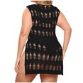 thumbnail image 6 of Summer Savings Clearance AXXD Black Cover Up Women New Fashion Beach Sexy Hem Cover Up Hollow-out Breathable Swimwear, 6 of 7