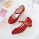 thumbnail image 5 of Zapatos de tacón alto de cuero para niñas, zapatos de princesa coreana, zapatos de baile con lentejuelas para estudiantes, zapatos de primavera y otoño, 5 of 6