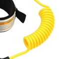thumbnail image 5 of Correa de tabla de surf, 6 mm de grosor, guardamanos suave, correa de cuerda de mano elástica de primera , se adapta a tabla de surf Longboard Paddleboard reemplazo Fishboard Amarillo Baoblaze Correa de tabla de surf, 5 of 5
