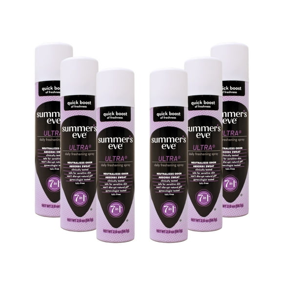 Summer's Eve Feminine Deodorant Spray Ultra Extra Strength 2 oz (Pack of 6)