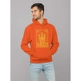 thumbnail image 2 of Radiant Churro Art Deco Style Graphic Design Men's Hoodie, 2 of 4