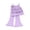 Purple, variant on Blekii Girls Two Piece Set Flared Pants, Girls Two Piece Set: Flared Nine Point Pants & Top, Spring Summer Fall Comfortable Suspenders Outfit for Kids Spring Summer Fall Suspenders Outfit Spring