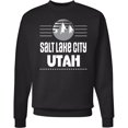 thumbnail image 2 of Inktastic Salt Lake City Utah Mountains Adult Sweatshirt, 2 of 4