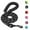 Black, variant on Syenll Rope Dog Leash, 5 ft Highly Reflective Threads Leash with Comfortable Padded Handle for Small Medium Large Dogs, Blue