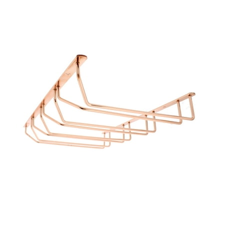 G. Francis Wine Glass Rack in Copper, Under Cabinet Stemware