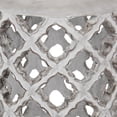 thumbnail image 2 of Cement Lantern with Cut Out Design and Hollow Space, Gray, 2 of 5