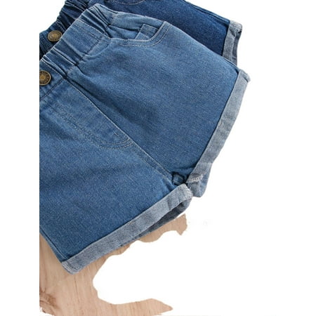 

2pcs Plain Bottoms Medium Wash Baby Denim (Baby s)