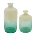 thumbnail image 2 of Sagebrook Home 15940-01 GLASS, 16"H FROSTED VASE, GREEN, 2 of 2