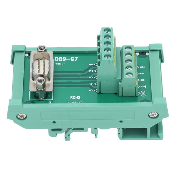 Placa De Ruptura De Señales, Conector DB9 Recto A Terminal DC60V Buen Contacto Con Estuche Para Cable 14-26AWG