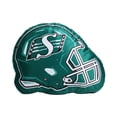 thumbnail image 1 of Coussin en forme de casque des Roughriders de la Saskatchewan de la LCF, 1 of 3