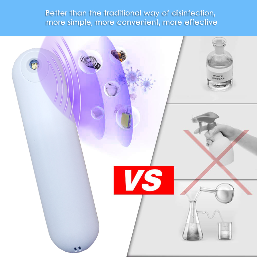 sterilizer mini uv light sterilizer handheld disinfection stick uvc lamp rechargeable phone sanitizer toilet uv light makeup brush cleaner