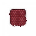thumbnail image 2 of Abstract Ottoman Cover, Tribal Influences, 2 Piece Slipcover Set with Ruffle Skirt for Square Round Cube Footstool Decorative Home Accent, Standard Size, Ruby Teal, by Ambesonne, 2 of 5