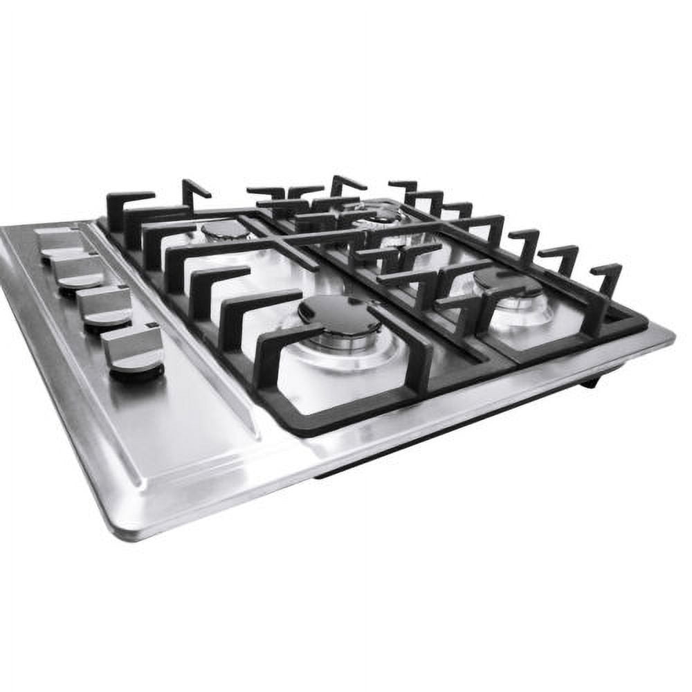 23inch 4 Burner Built-In Stove Top Gas Cooktop Kitchen Easy to Clean Gas Cooking