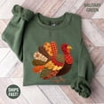 thumbnail image 2 of Patchwork Turkey Thanksgiving Shirt, Preppy Thanksgiving Gobble Shirt, Cute Turkey Thanksgiving Sweatshirt, 2 of 5
