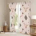 thumbnail image 3 of Erosebridal Hippie Cow Skull Curtains Pack of 2 (42x84 Each), Farmhouse Aztec Curtains Blackout, Brown, 3 of 6