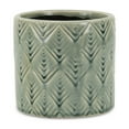 thumbnail image 3 of Cheungs 5774M 5.5 x 5.25 in. Arzati Viridescent Pot, Green, 3 of 5