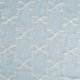 thumbnail image 4 of Superior Quatrefoil Embroidered Sheet Grommet Curtain Panel, Set of 2, 52" W x 84" L, Light Blue, 4 of 5