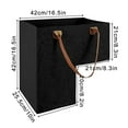 thumbnail image 2 of Great promotion! Reppen Organizer Basket Made Of Stair Basket Step Basket Foldable L Shape With Faux Leather Handles Stair Basket Space Saving Stair Storage For Laundr, 2 of 3