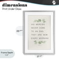 thumbnail image 4 of Stupell Industries Shabby Chic Mercies New Every Morning Gray Framed Print Under Glass, 17 x 23, by Lucille Price, 4 of 8