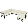 thumbnail image 2 of Miekor U-shaped multi-person outdoor sofa set, suitable for gardens, backyards, and balconies BC2A1588, 2 of 9