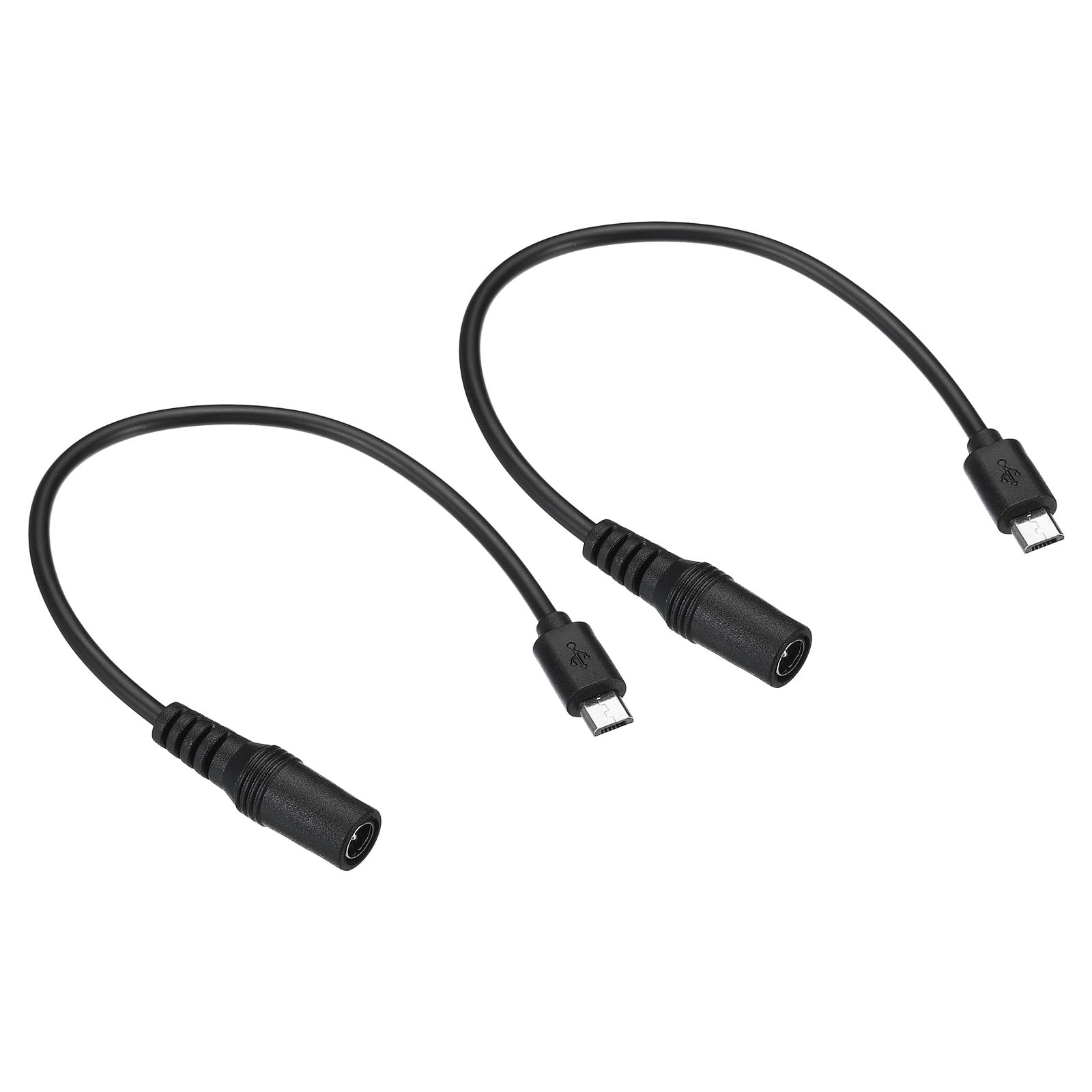 Uxcell 7.9" Micro USB to DC Extension Cable Male to Female Extension
