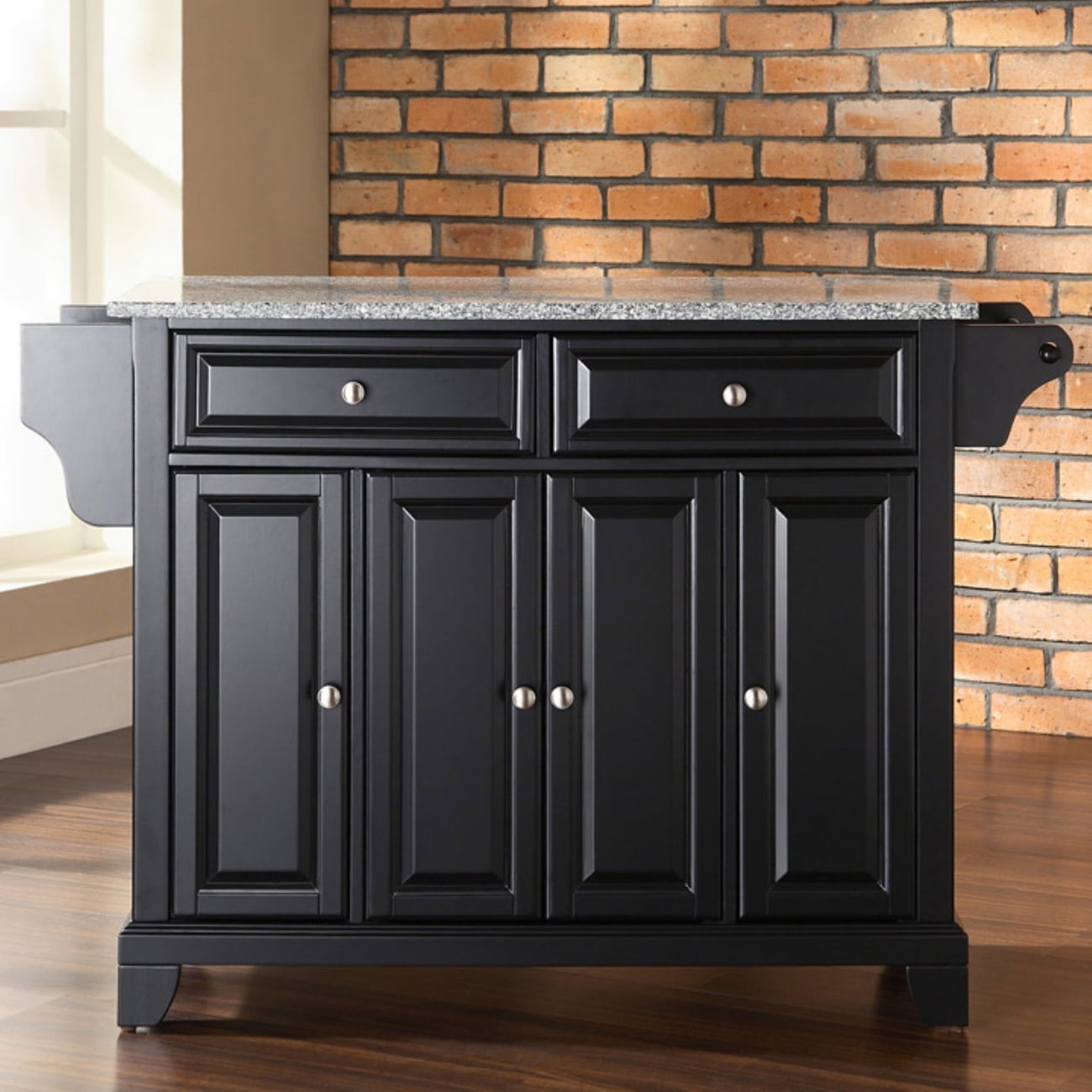 Newport Solid Granite Top Kitchen Island