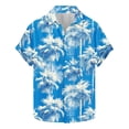 thumbnail image 2 of Awdenio Shirts for Men Short Sleeve Casual Printed Button Down Tropical Shirt Summer Holiday Beach Hawaii Shirts,Size XL, 2 of 5