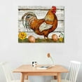 thumbnail image 2 of Nawypu Kitchen Wall Art, Rooster Kitchen Wall Decor, Chicken Art, Red Rooster Framed Pictures, Kitchen Canvas Print, Kitchen Rooster Decor Farmhouse Wall Art, Framed Easy to Hang, 2 of 6